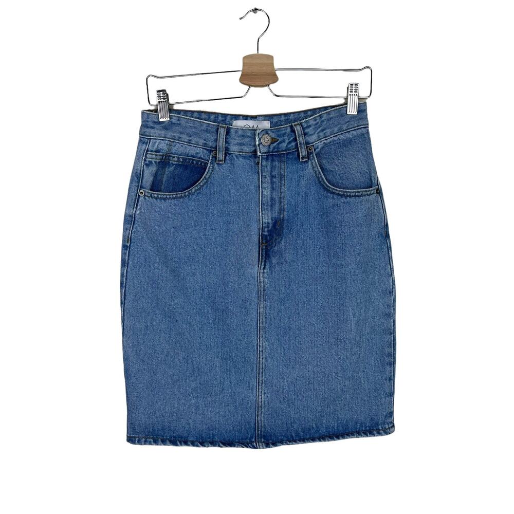 Objects Without Meaning Denim Pencil Skirt Size 27